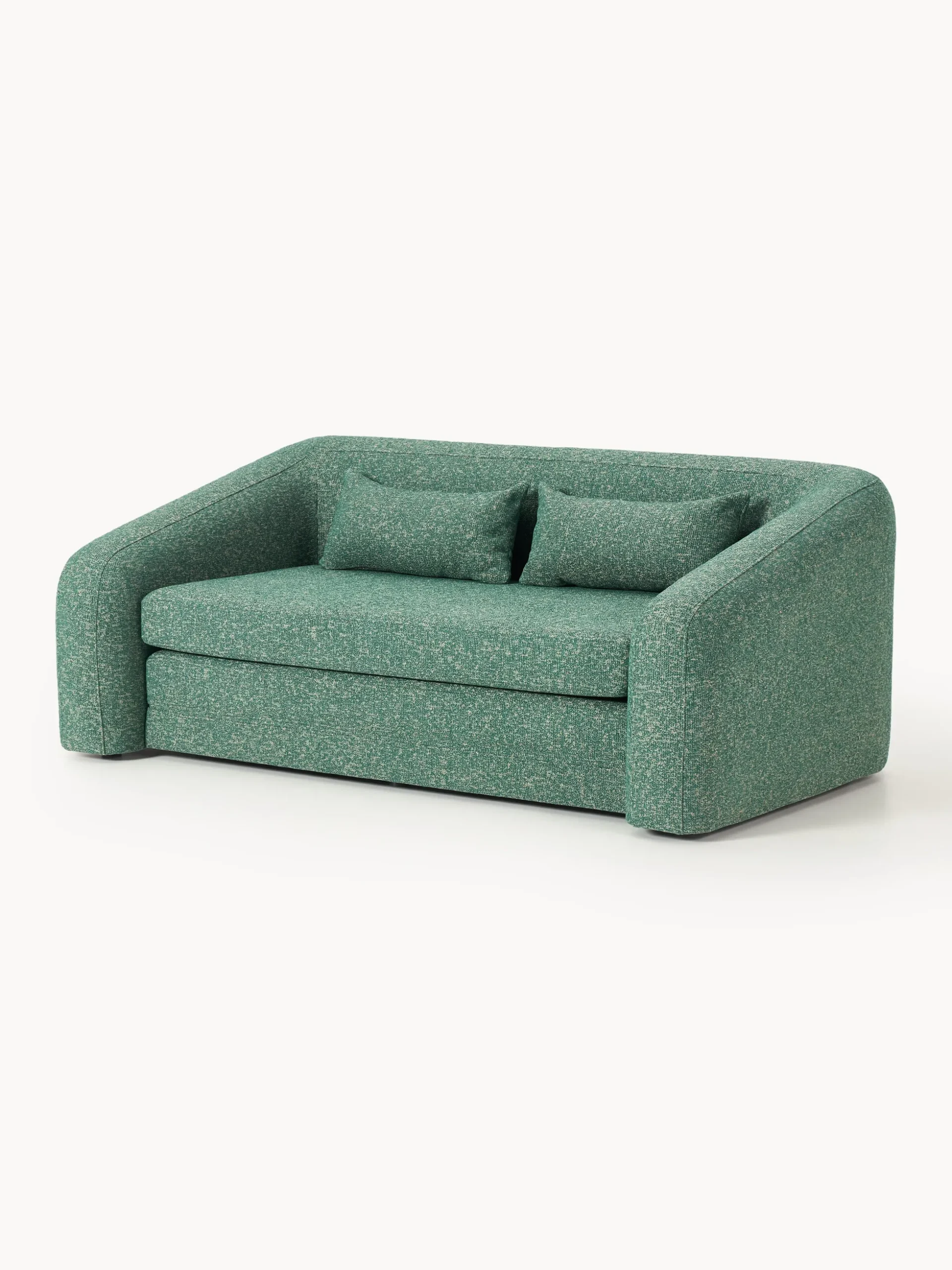 Divano letto 2 posti in bouclé Eliot