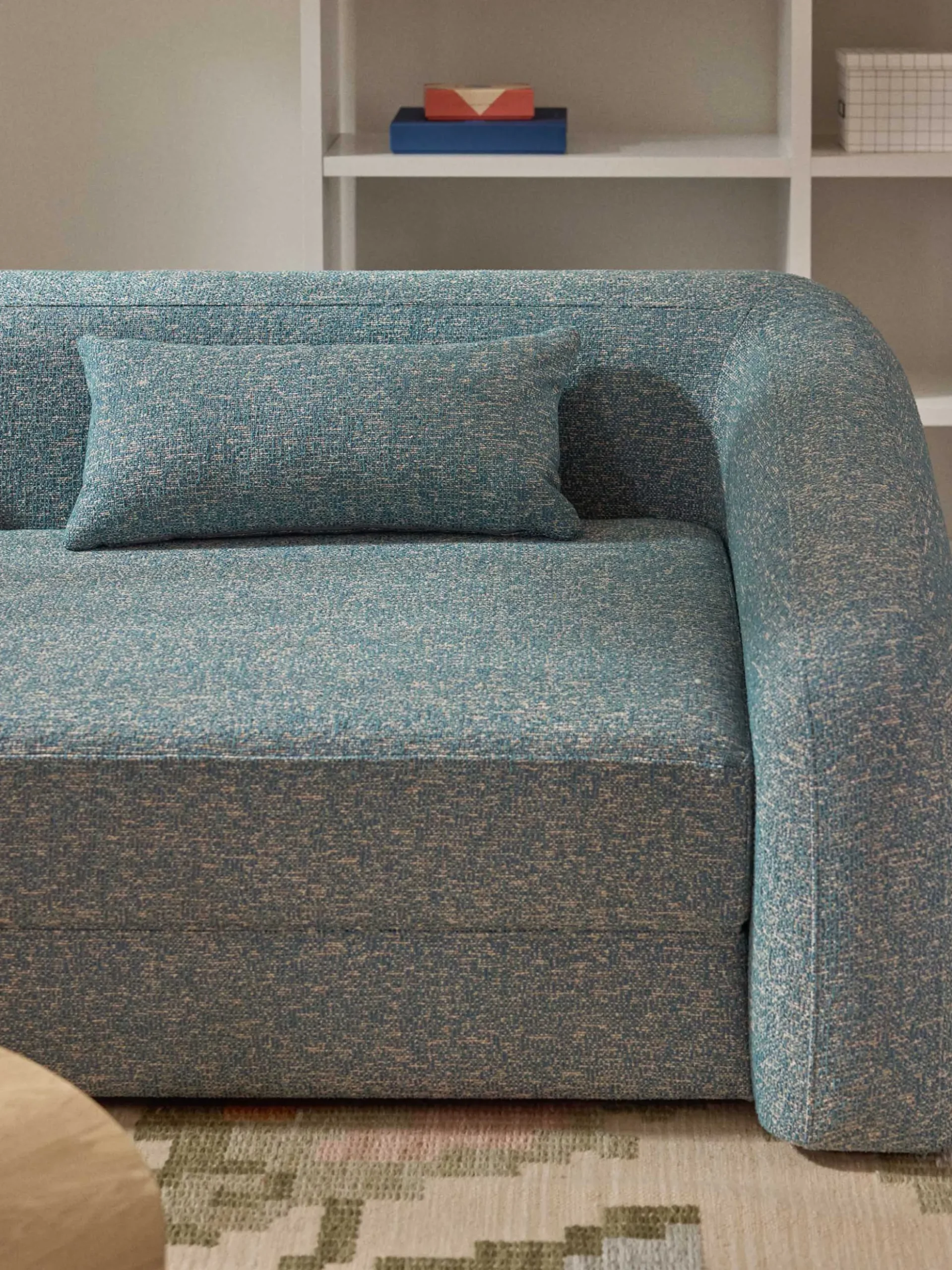 Divano letto 3 posti in bouclé Eliot