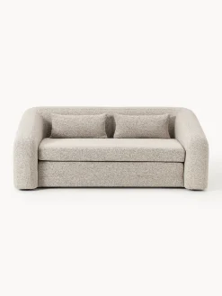 Divano letto 2 posti in bouclé Eliot