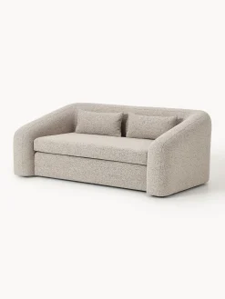 Divano letto 2 posti in bouclé Eliot