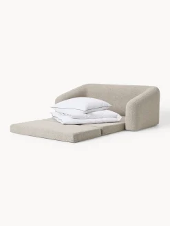 Divano letto 2 posti in bouclé Eliot