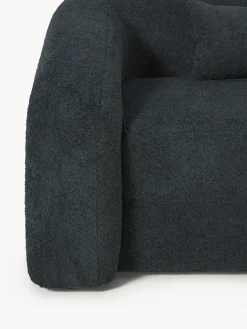 Divano letto 3 posti in teddy-bouclé Eliot