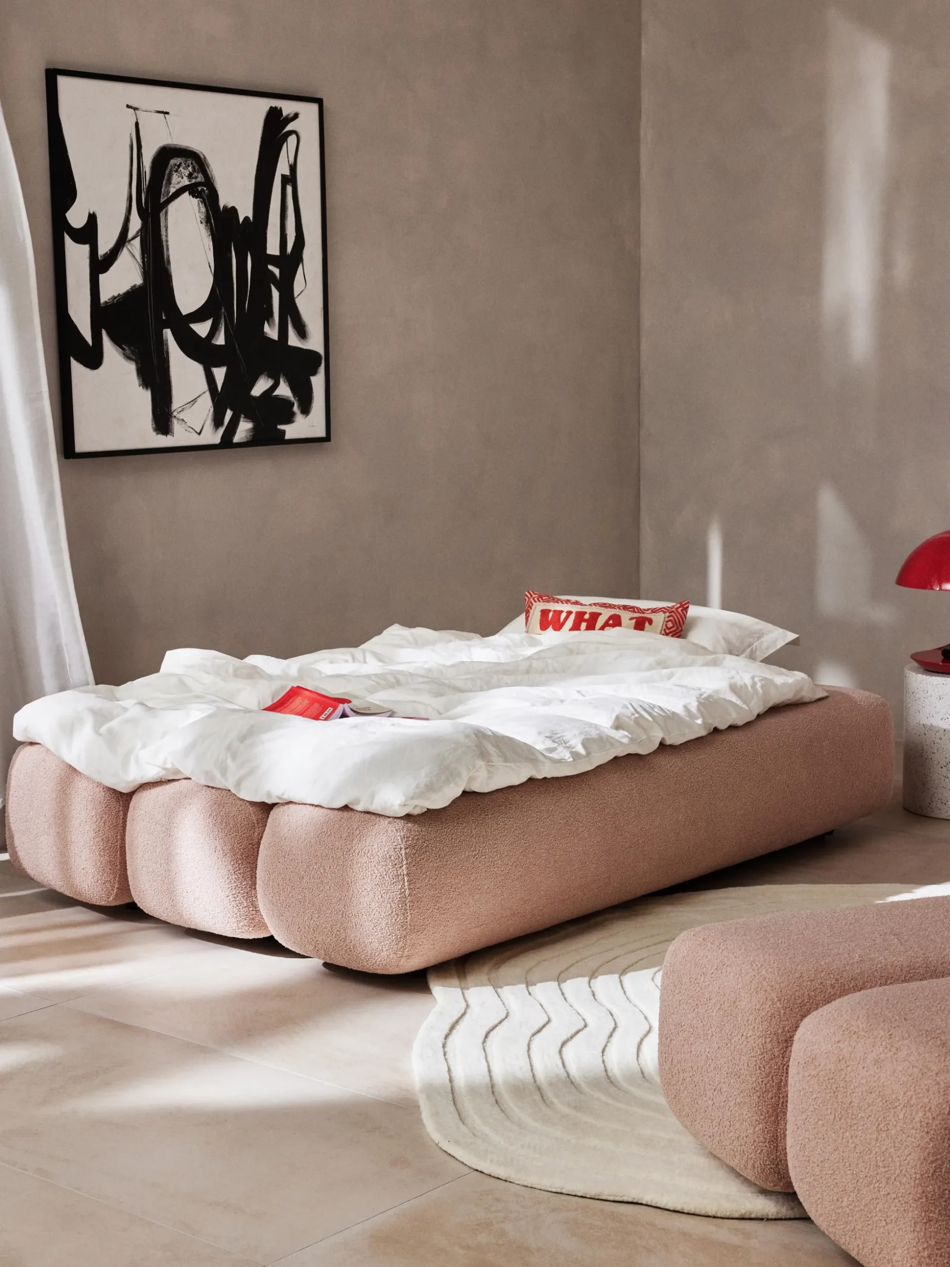 Divano letto 3 posti in teddy Caterpillar