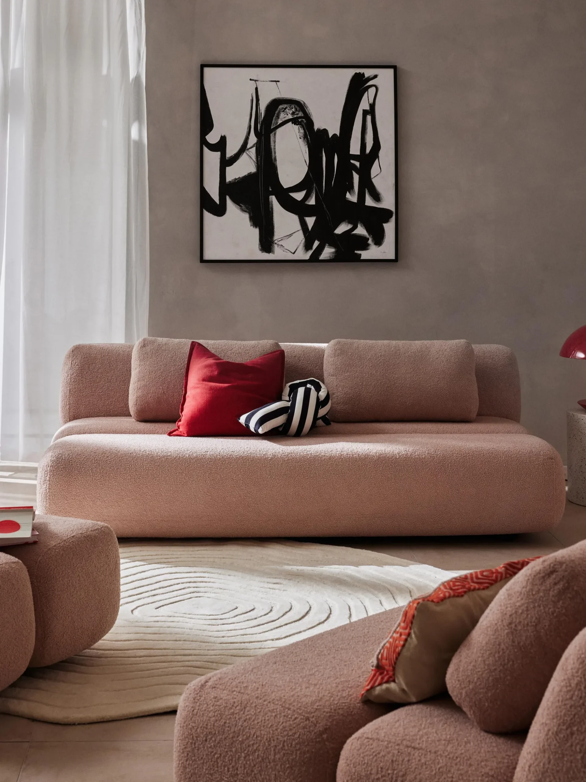 Divano letto 3 posti in teddy Caterpillar