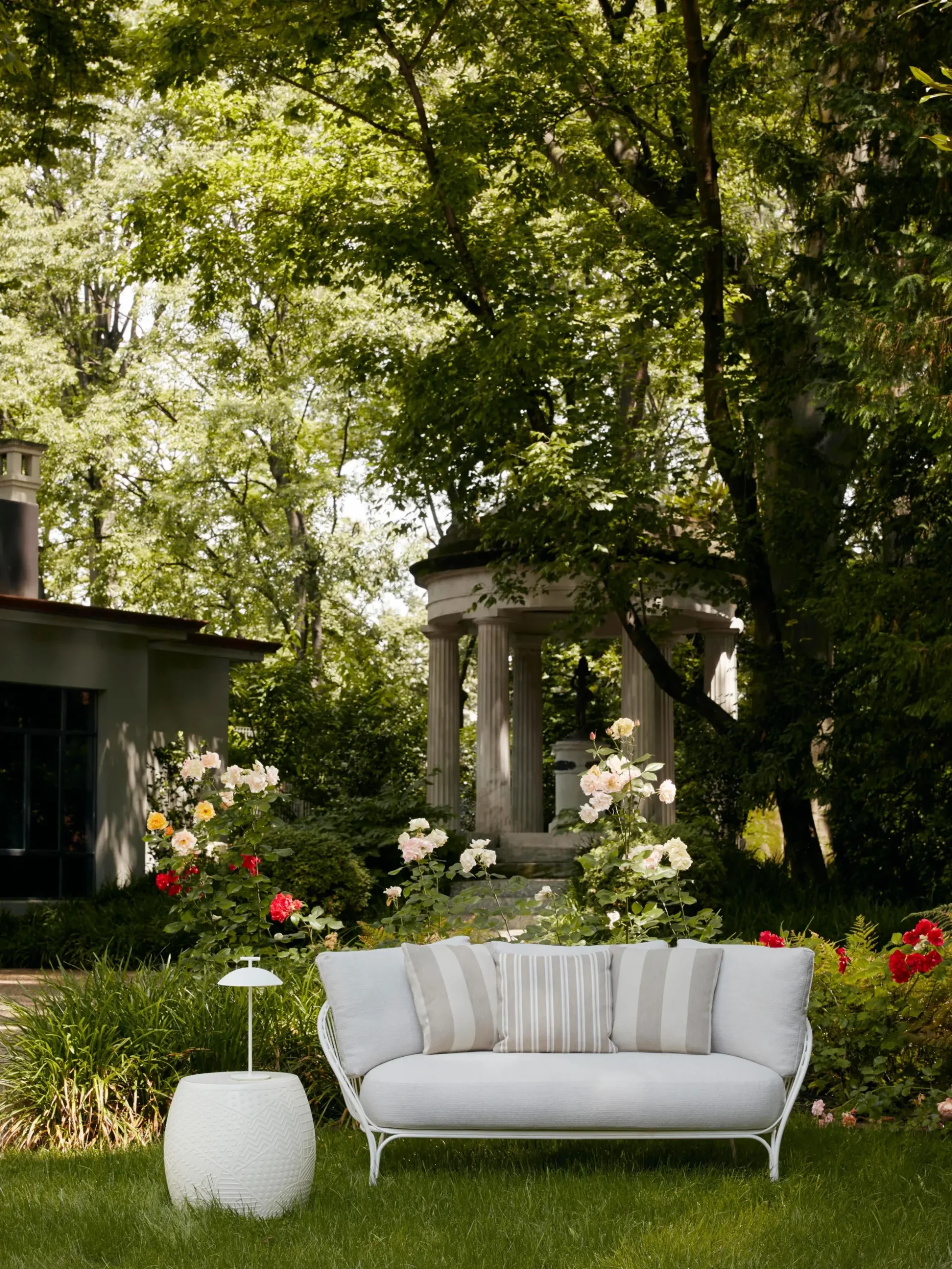 Divano lounge 3 posti da giardino Hiray