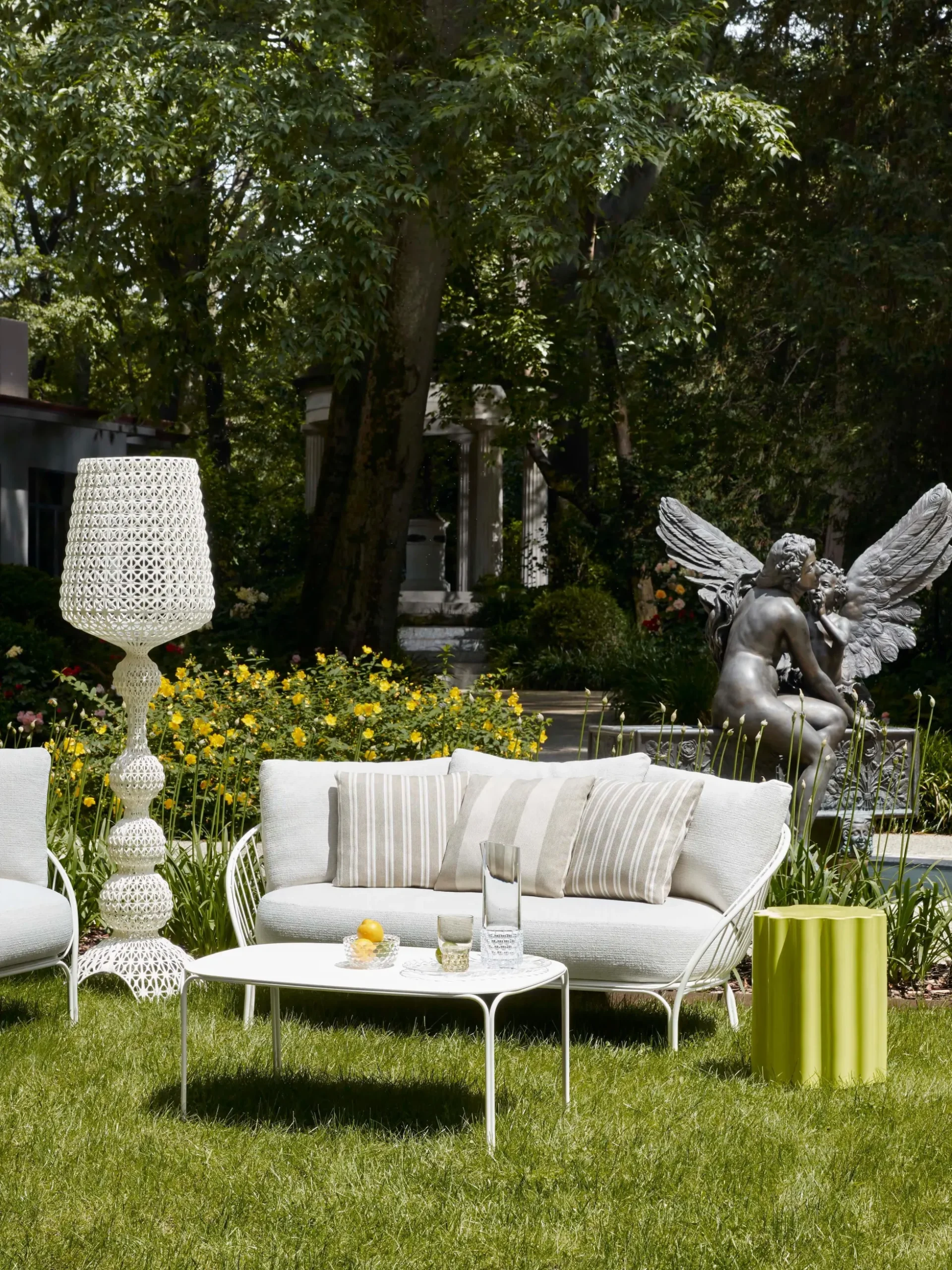 Divano lounge 3 posti da giardino Hiray