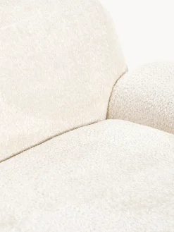 Divano 2 posti con chaise longue in teddy bouclé Wolke