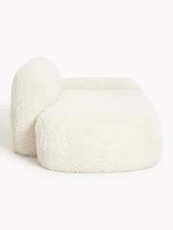 Divano 2 posti con chaise longue in teddy Wolke