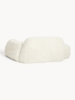 Divano 2 posti con chaise longue in teddy Wolke