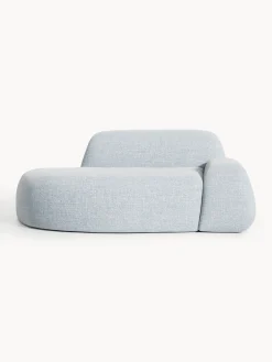 Divano 2 posti in bouclé con chaise longue Wolke