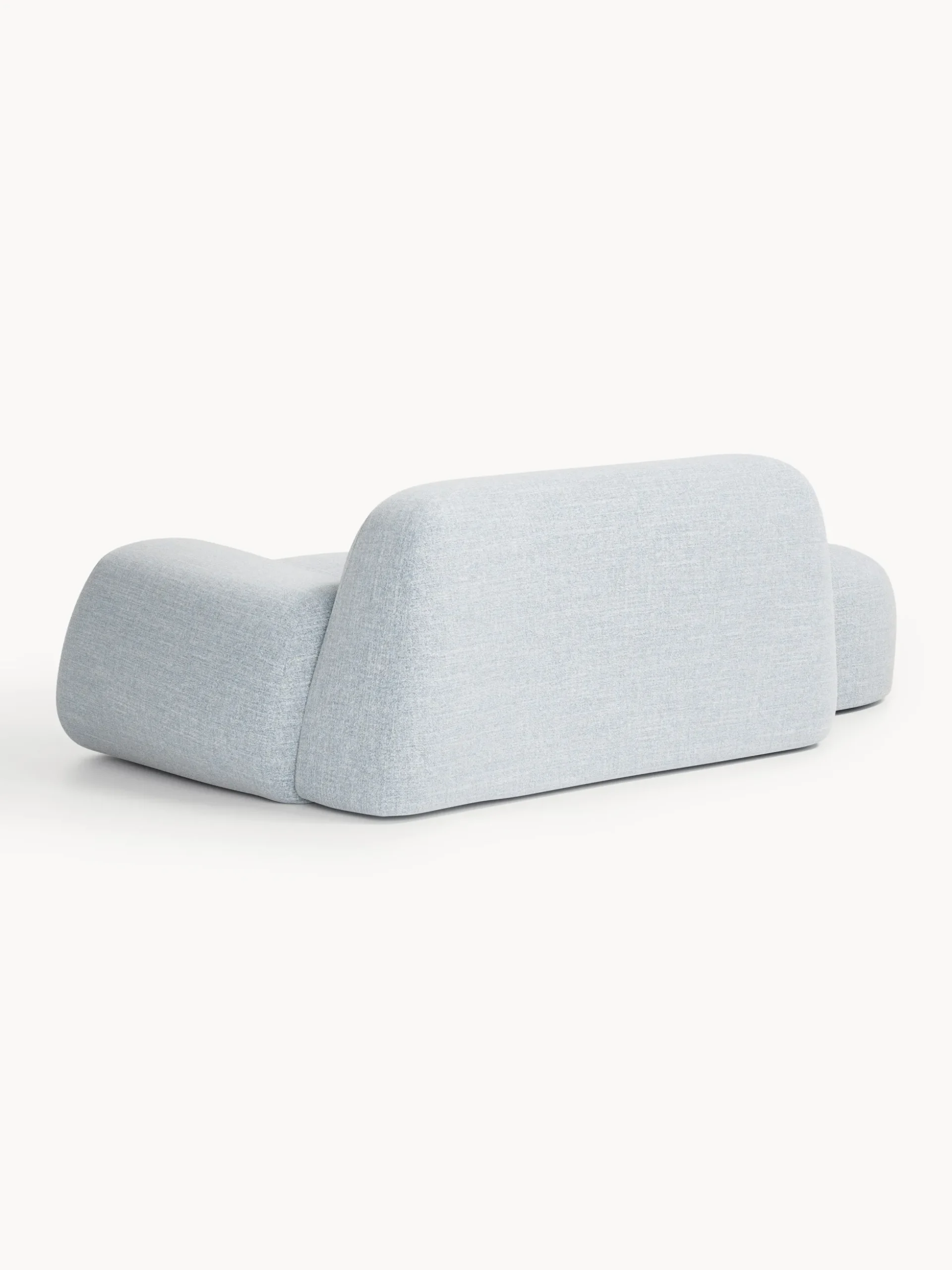 Divano 2 posti in bouclé con chaise longue Wolke