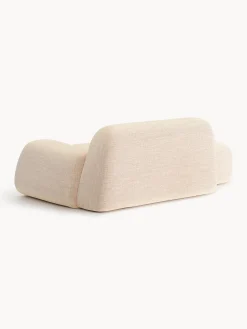 Divano 2 posti in bouclé con chaise longue Wolke