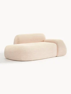 Divano 2 posti in bouclé con chaise longue Wolke