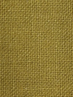 Divano 4 posti in lino color ocra bruciata Nomad, 305 cm