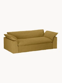 Divano 3 posti in lino Nomad, 244 cm