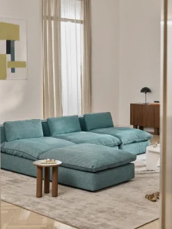 Divano XL componibile con poggiapiedi Felix (sinistra/destra)