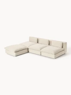 Divano XL componibile con poggiapiedi Felix (sinistra/destra)