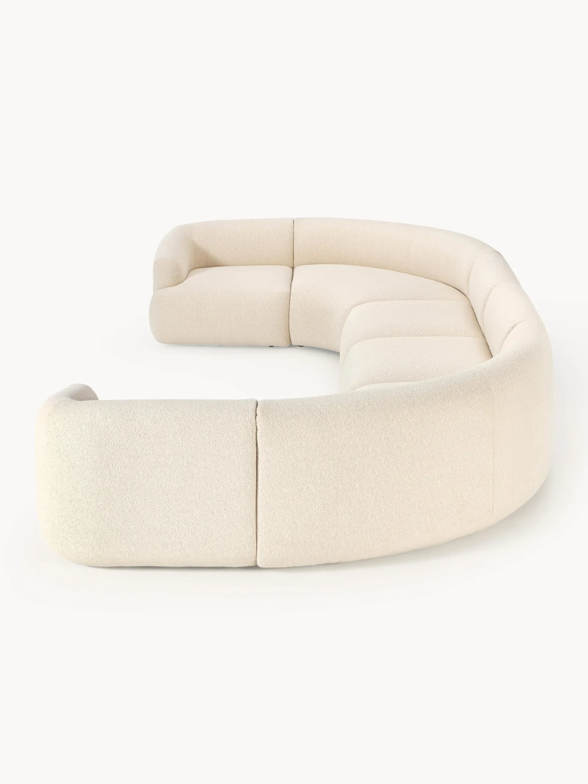 Divano XL componibile in bouclé Sofia