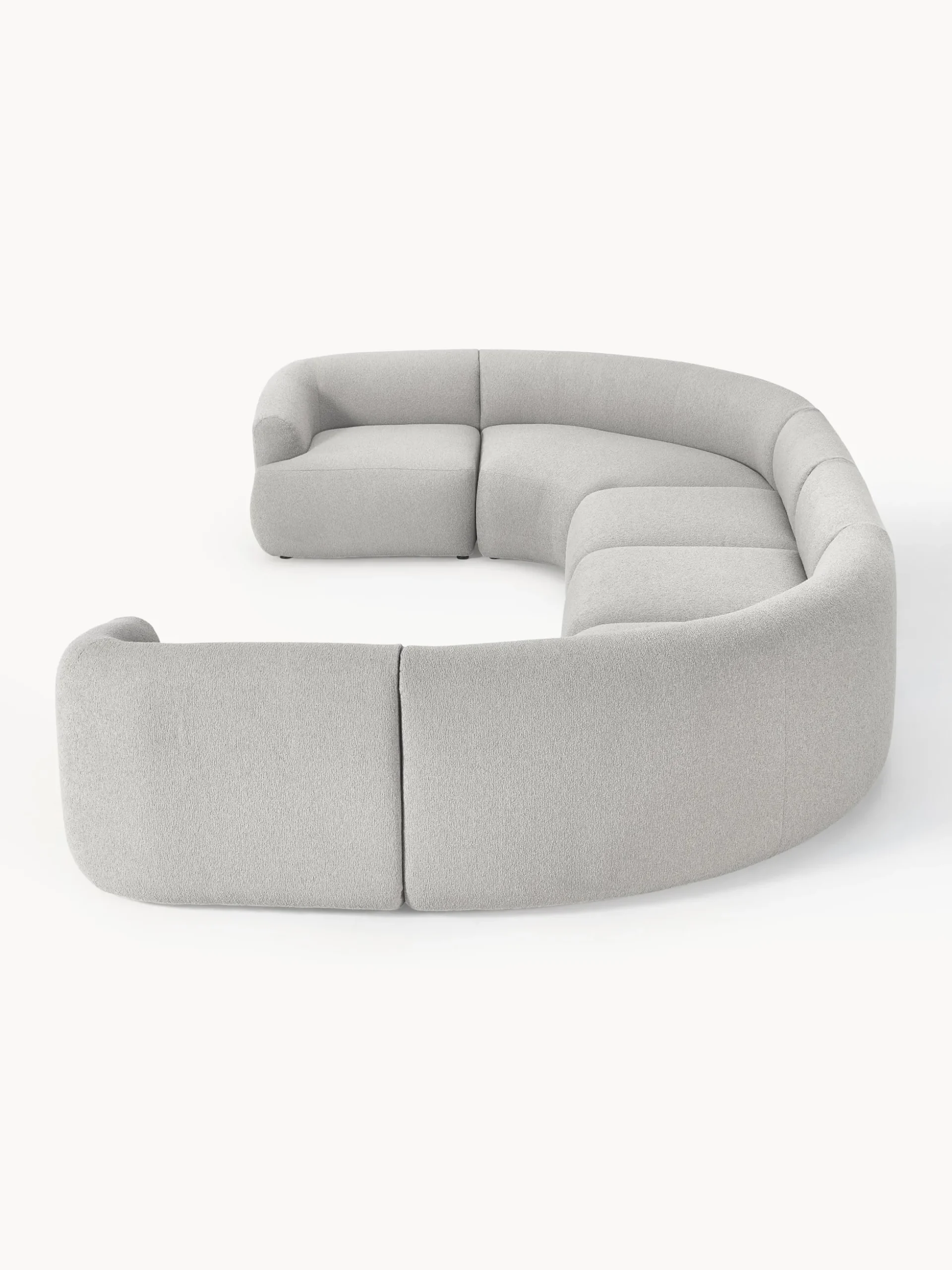 Divano XL componibile in bouclé Sofia