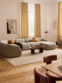 Divano XL componibile in bouclé Sofia