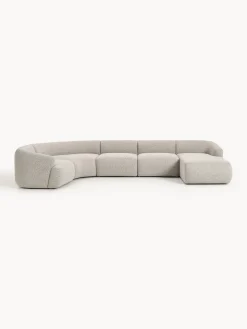 Divano XL componibile in bouclé Sofia