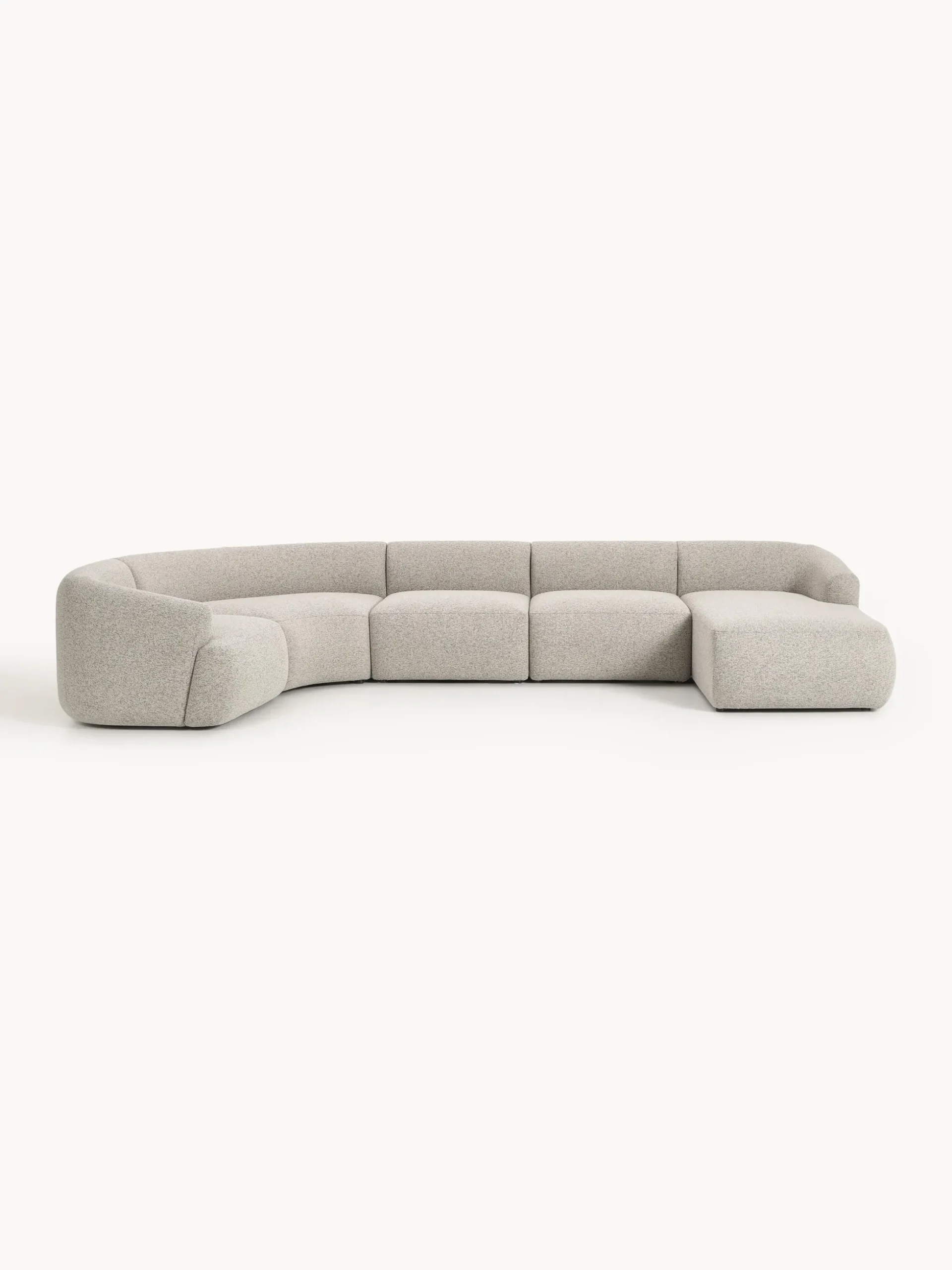 Divano XL componibile in bouclé Sofia