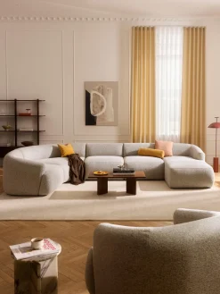 Divano XL componibile in bouclé Sofia