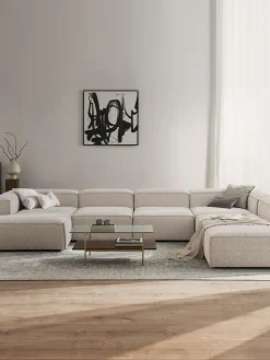 Divano XL componibile in bouclé Lennon