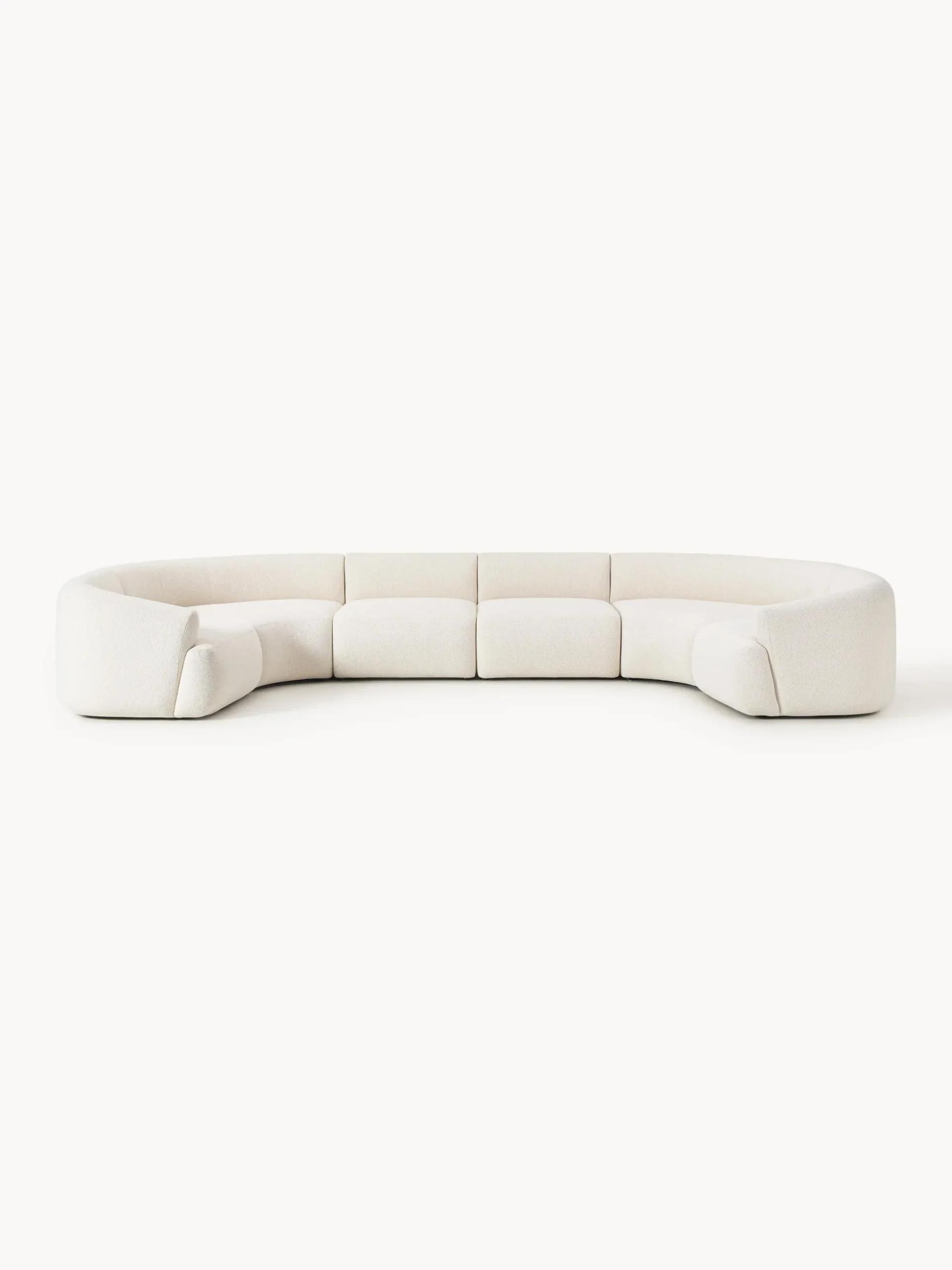 Divano XL componibile in bouclé Sofia