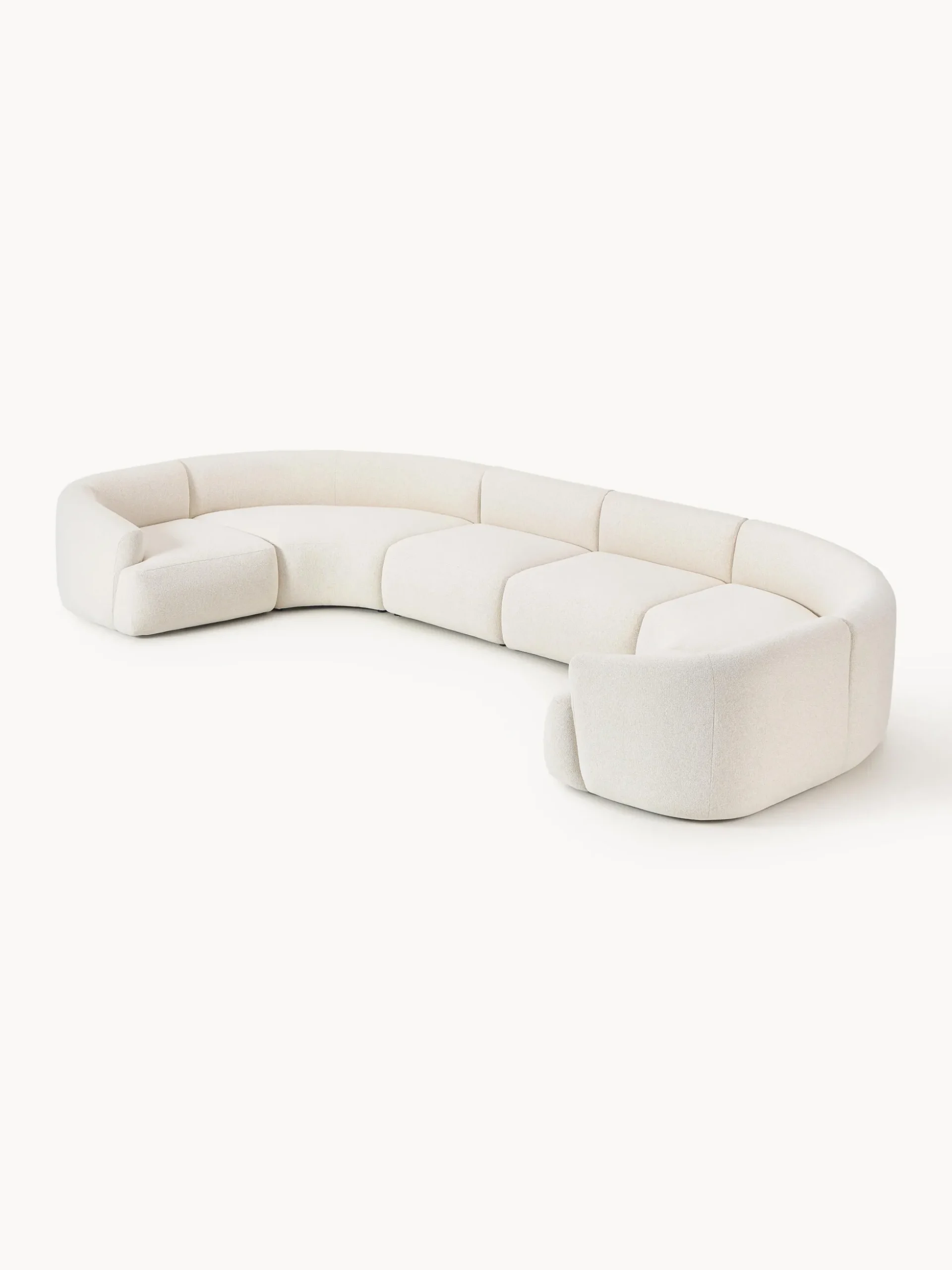 Divano XL componibile in bouclé Sofia