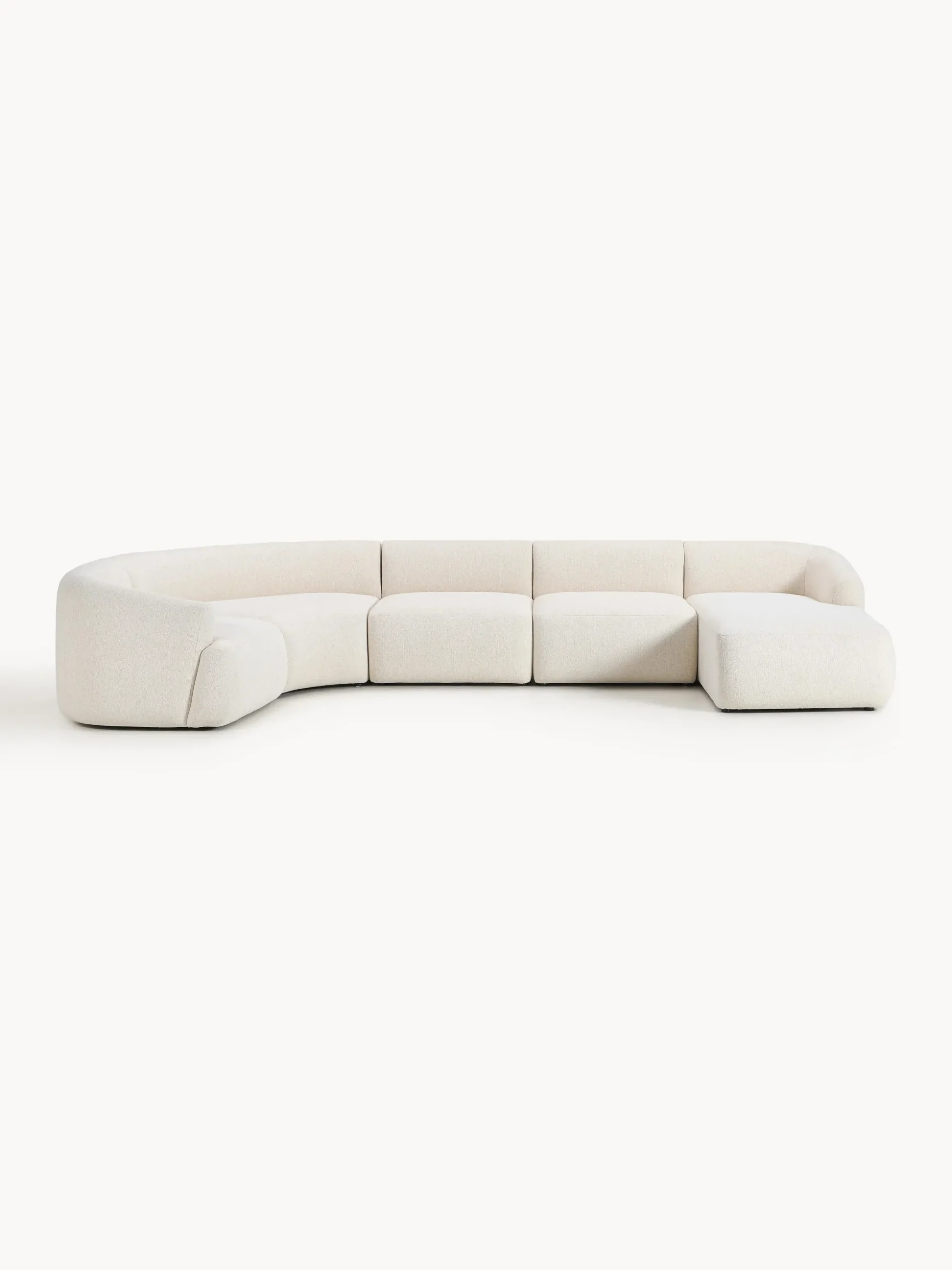 Divano XL componibile in bouclé Sofia