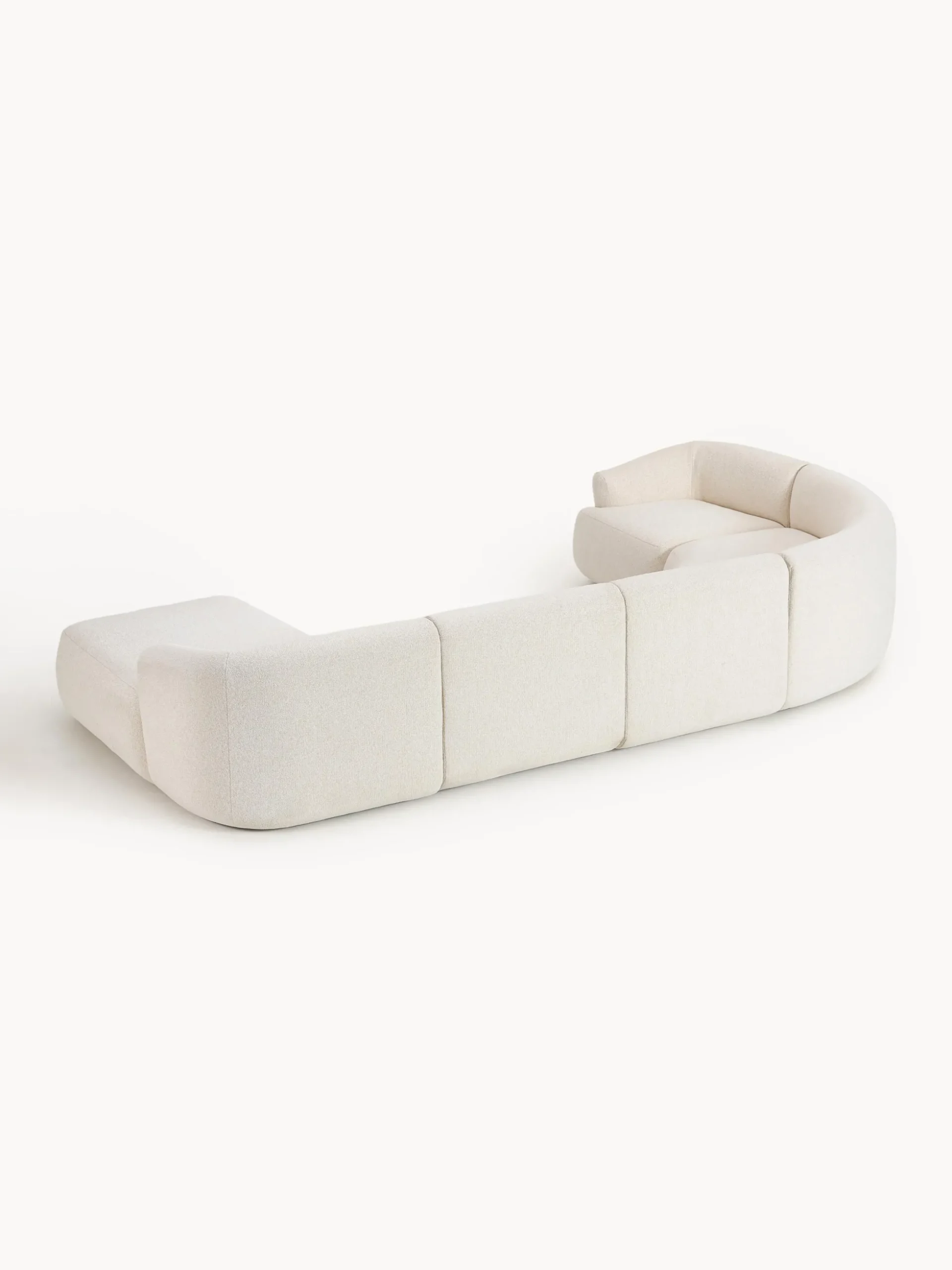 Divano XL componibile in bouclé Sofia