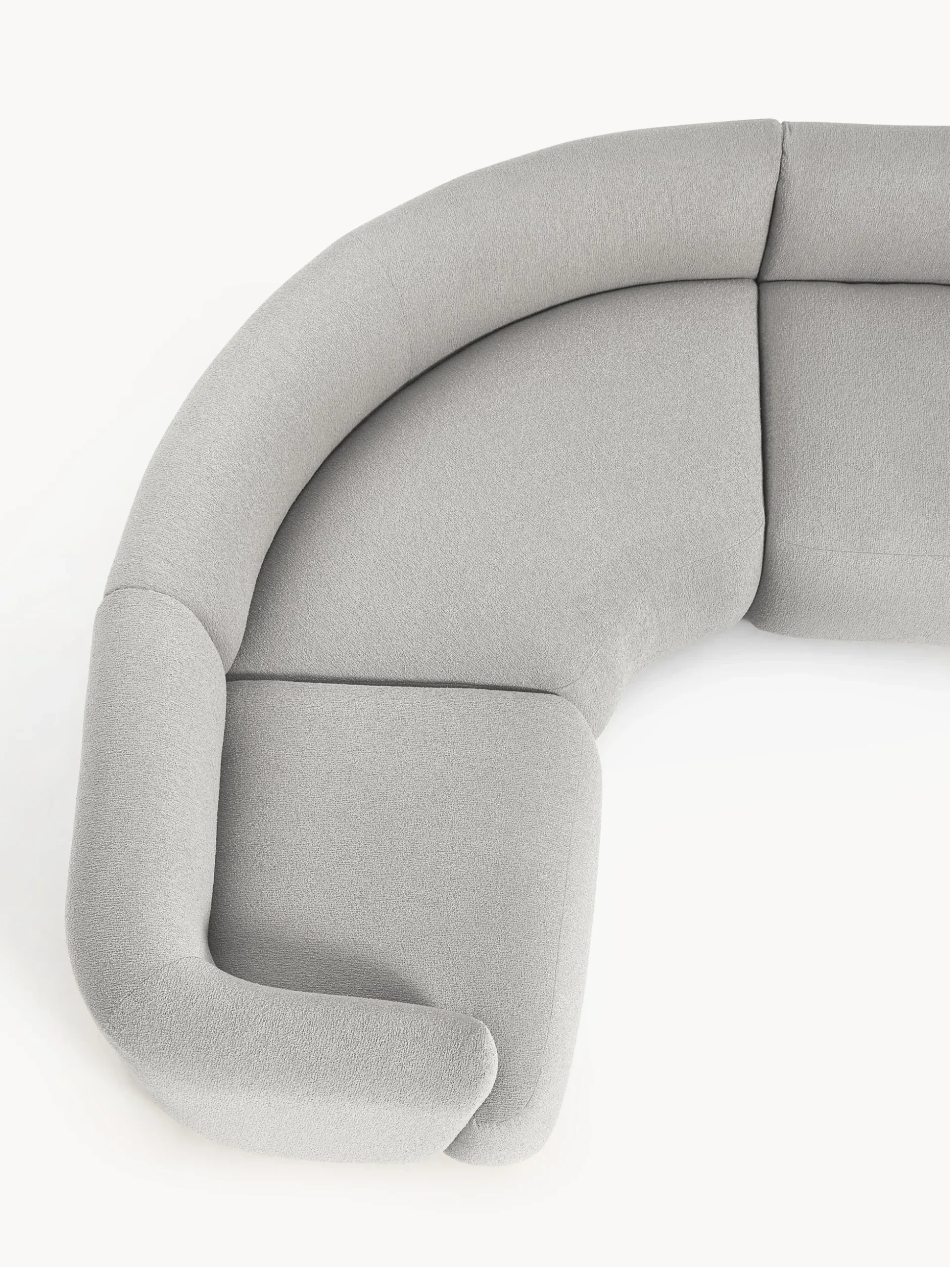 Divano XL componibile in bouclé Sofia