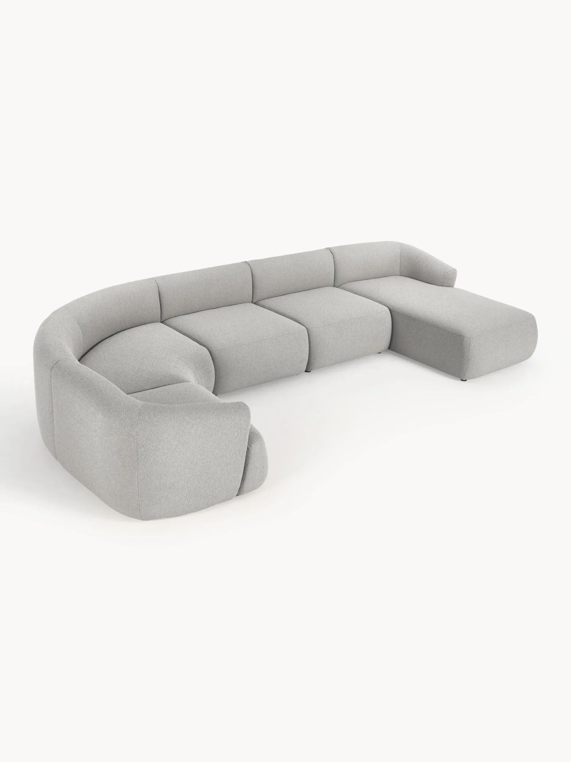 Divano XL componibile in bouclé Sofia