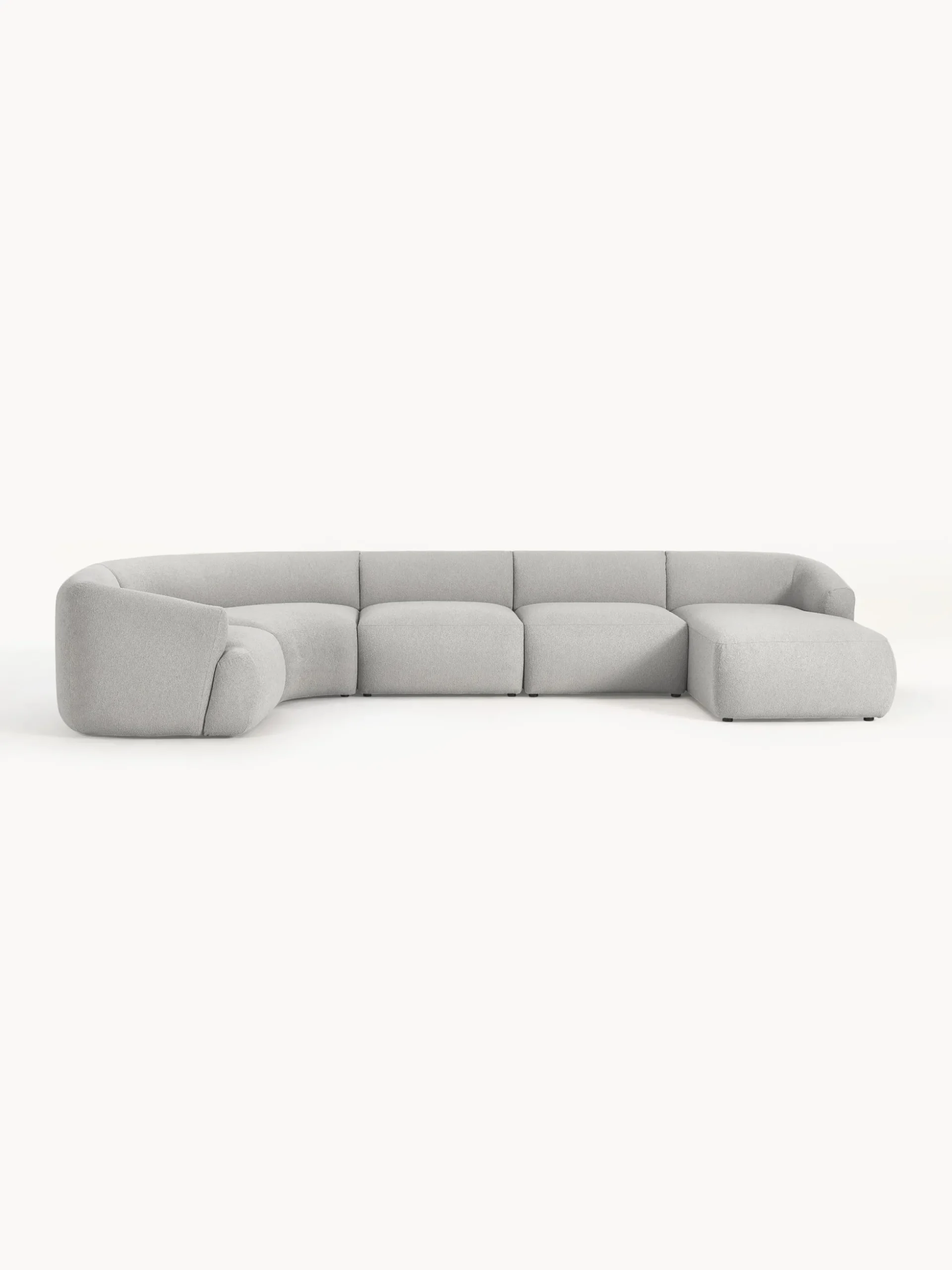 Divano XL componibile in bouclé Sofia