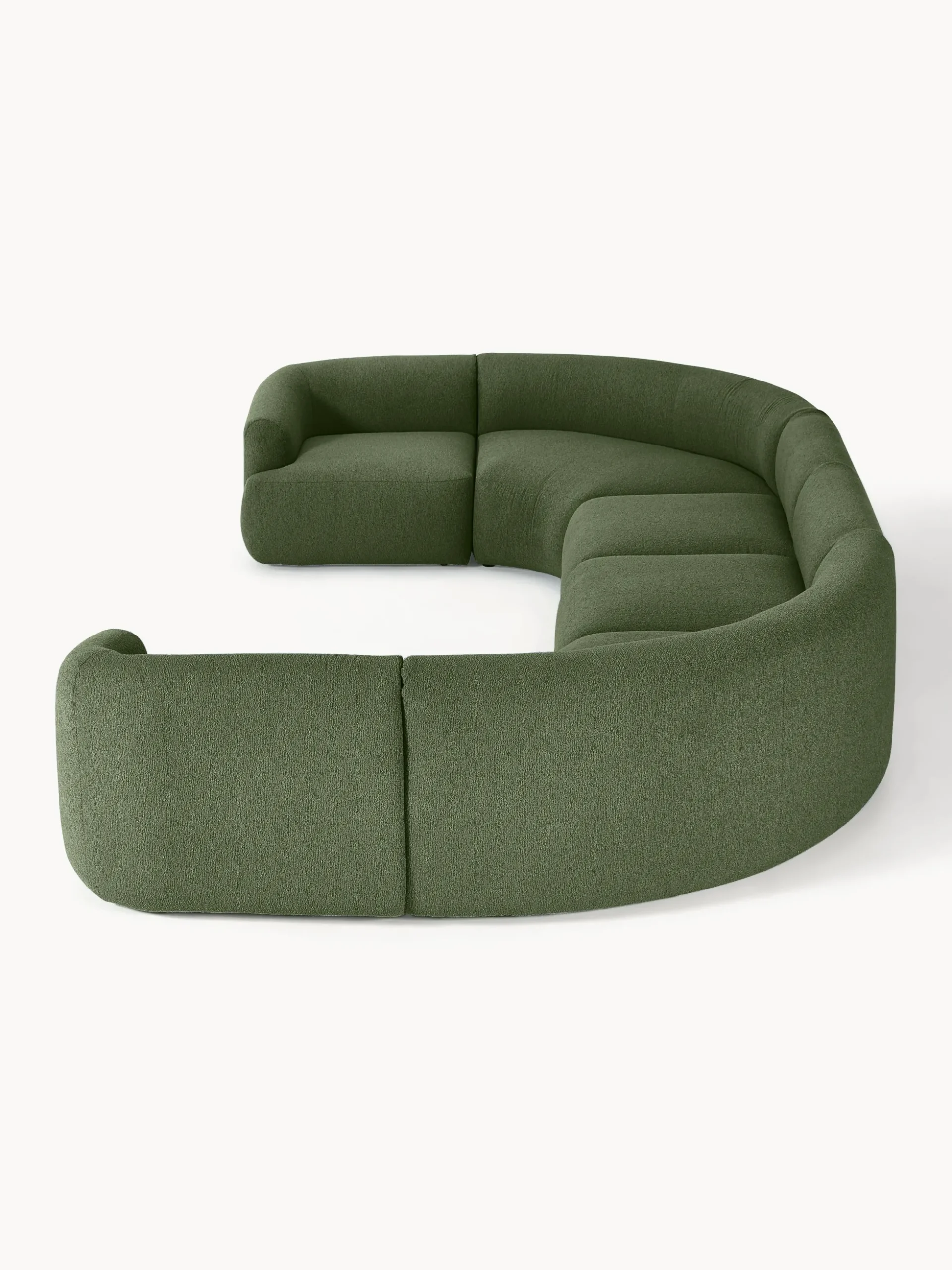 Divano XL componibile in bouclé Sofia
