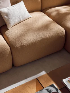 Divano XL componibile in bouclé Sofia