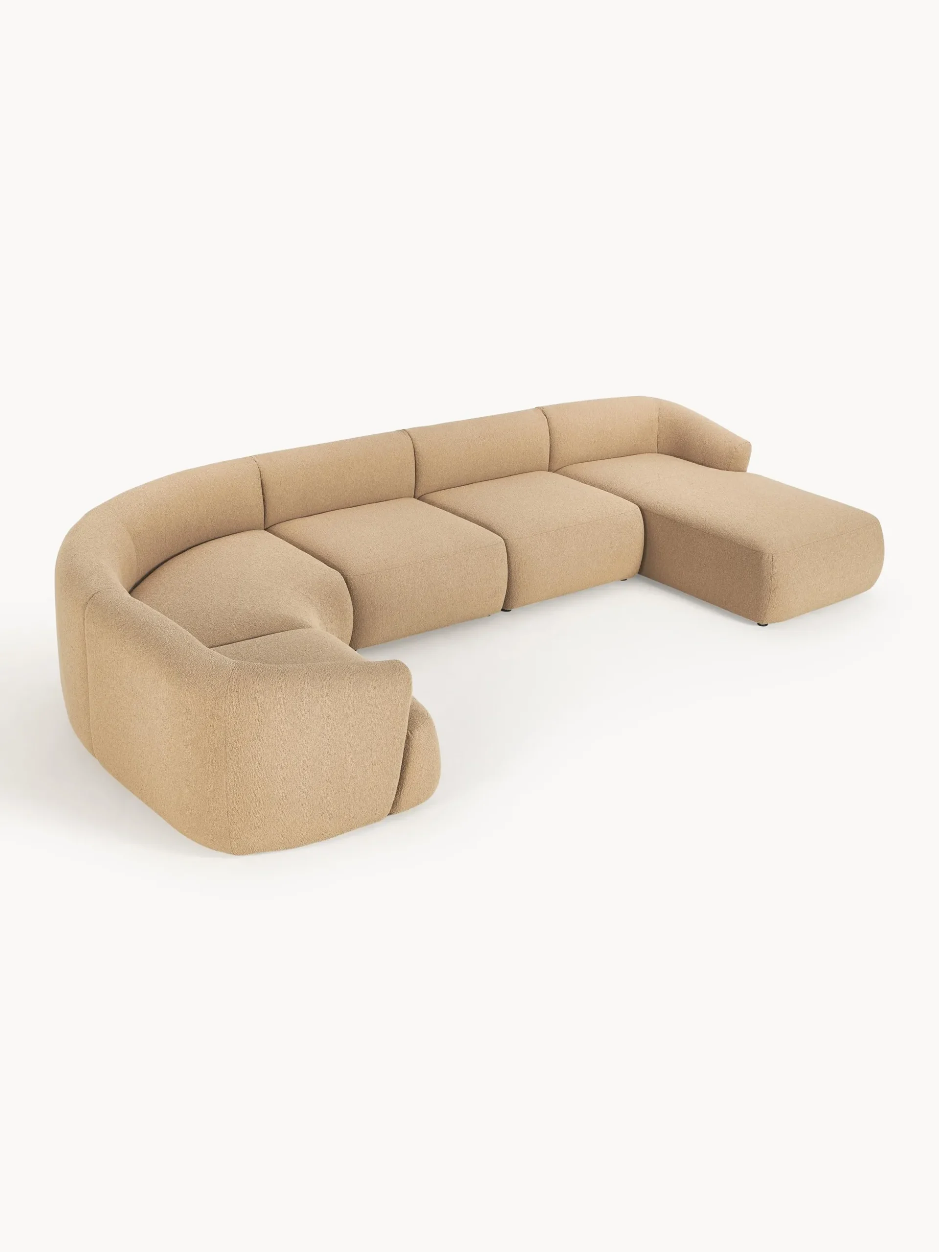 Divano XL componibile in bouclé Sofia