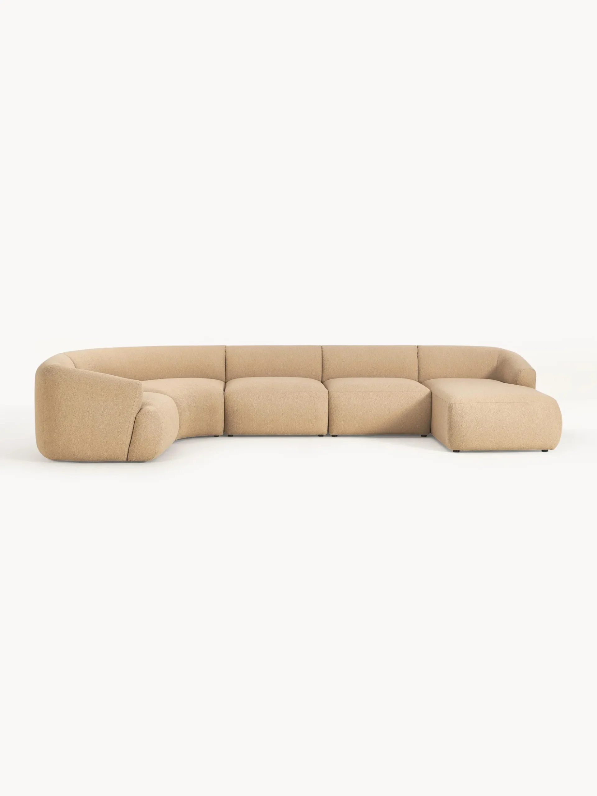 Divano XL componibile in bouclé Sofia