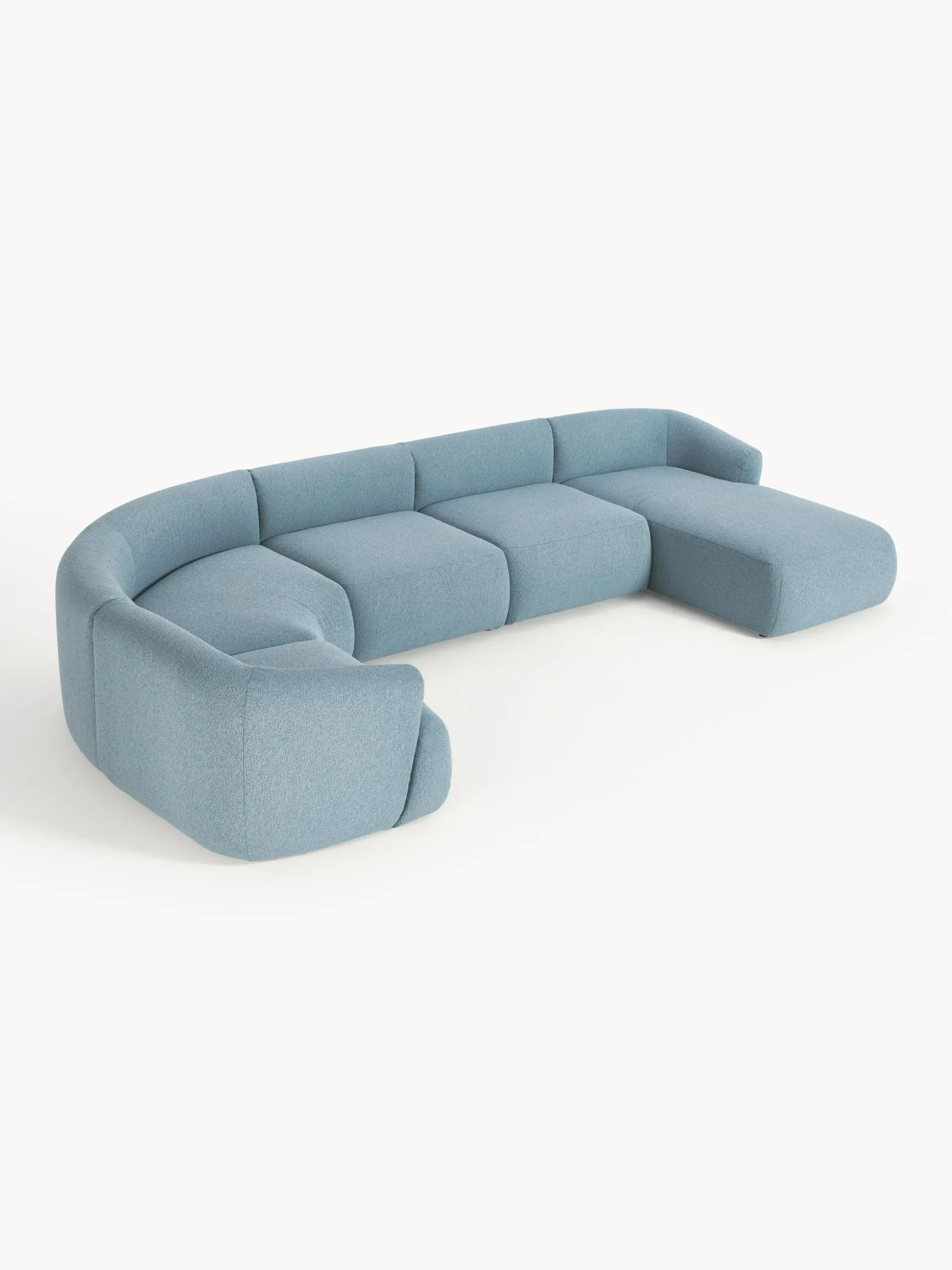 Divano XL componibile in bouclé Sofia