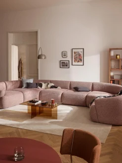 Divano XL componibile in bouclé Sofia