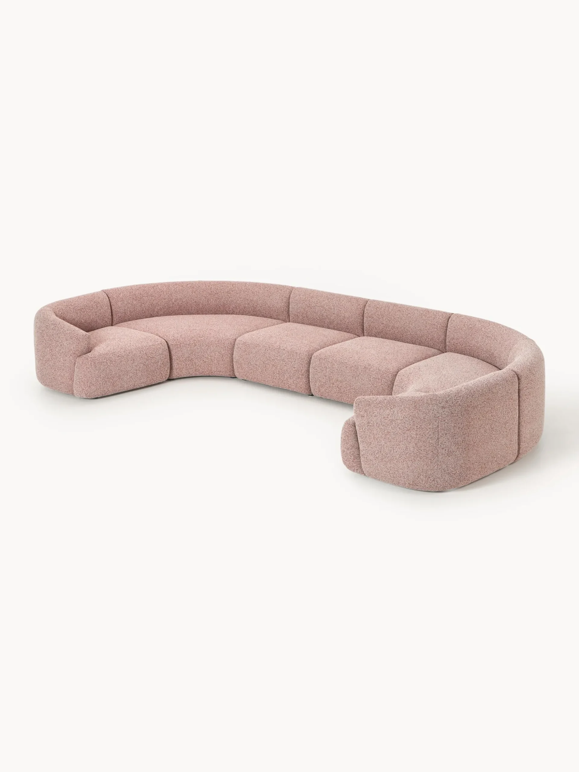 Divano XL componibile in bouclé Sofia