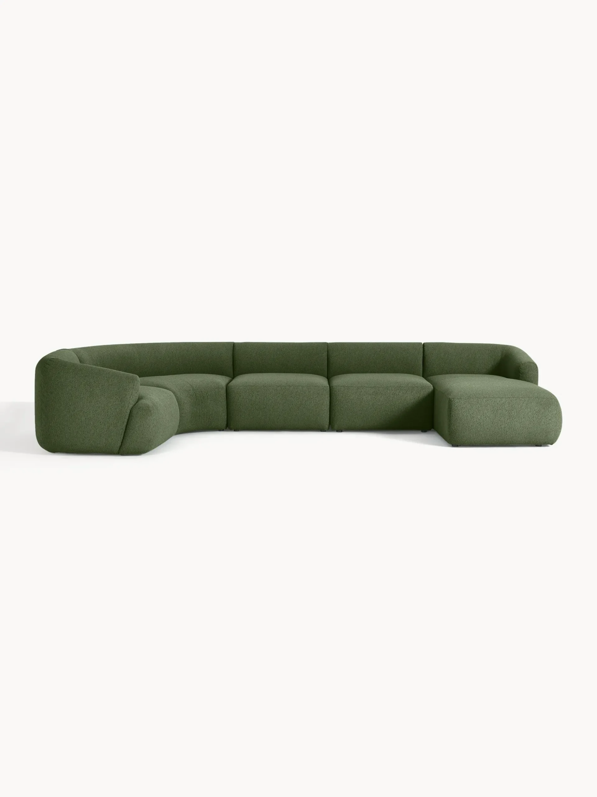 Divano XL componibile in bouclé Sofia