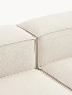 Divano XL componibile in misto lino Lennon