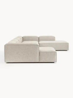 Divano XL componibile in misto lino Lennon