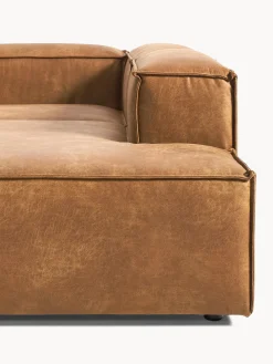 Divano XL componibile in pelle Lennon