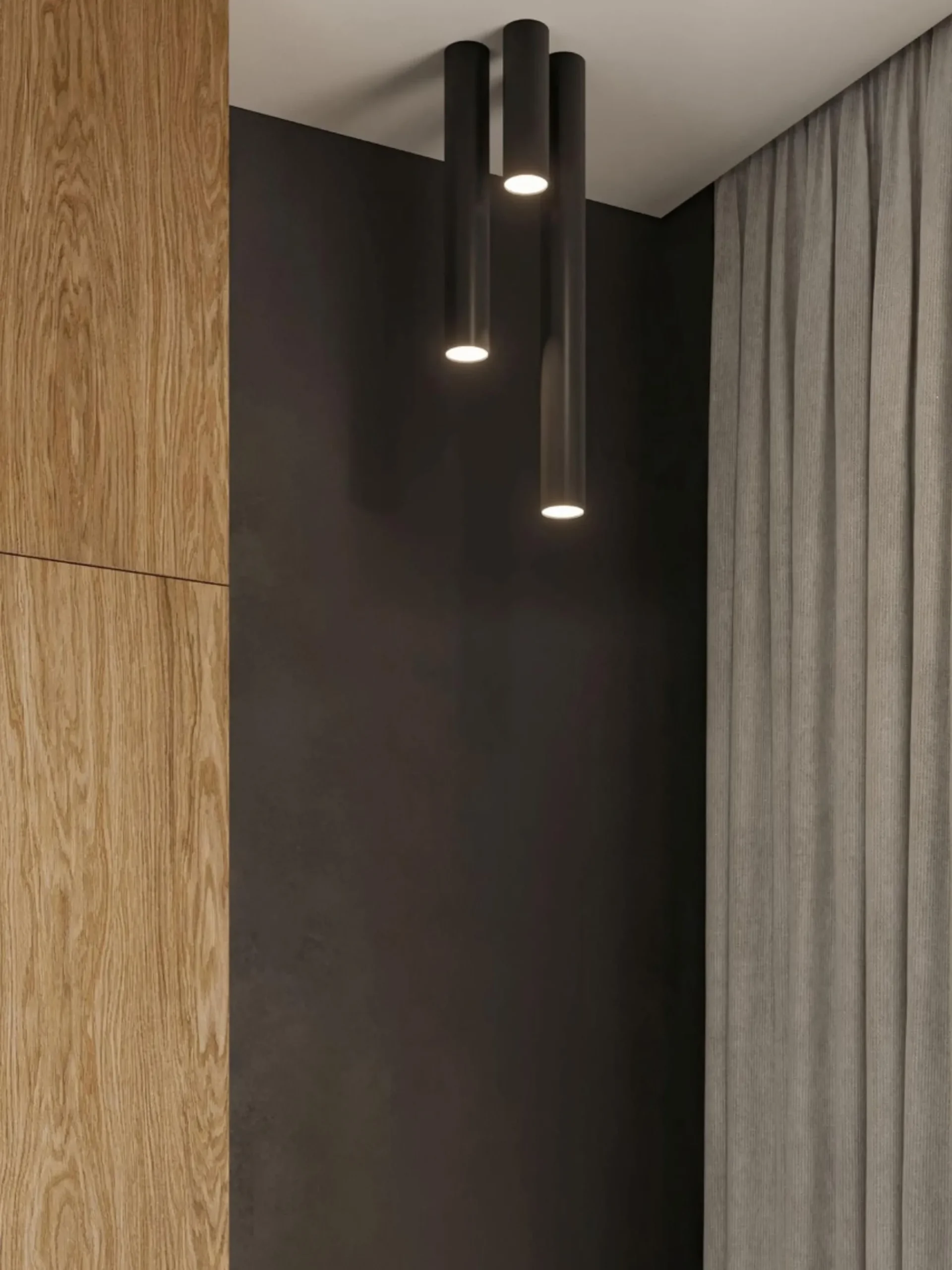 Faretto da soffitto Castro, alt. 20 cm