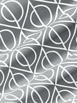 Federa in cotone con stampa geometrica Jella