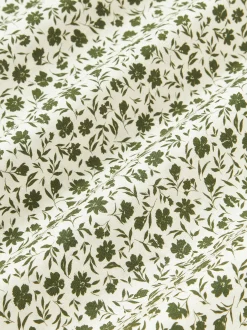Federa in cotone lavato con motivo floreale Nolana