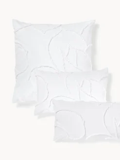 Federa in cotone percalle con design trapuntato Madeline